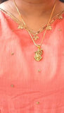 Gold Plated Ambe Mataji Pendant with Chain